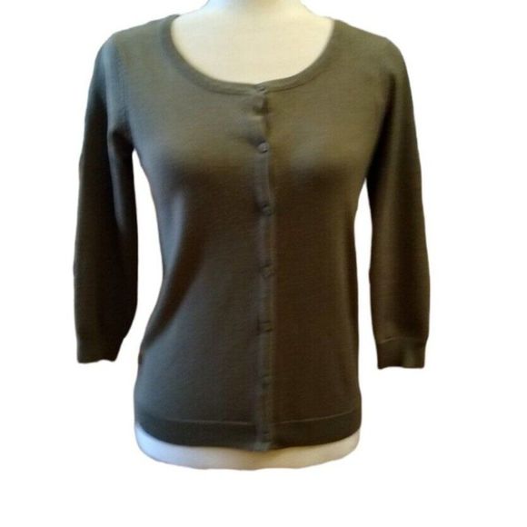 𝅺Architect Teen Bottom Up Green Olive Long Sleeve Sweater Size S- - Picture 1 of 4